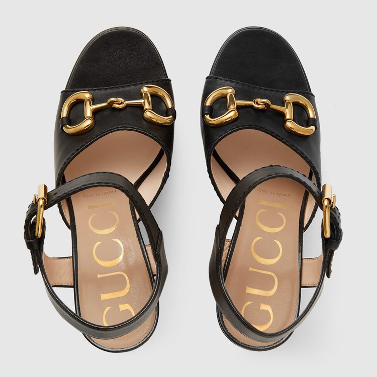 674776.BKO00.1000.004.100.0000.Light Womens platform sandal with Horsebit
